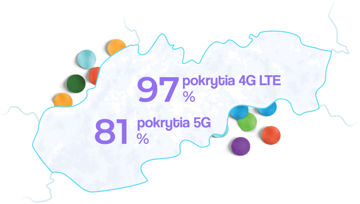 Radosť pokrytie 4G LTE signálom